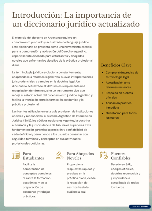 Introducción: diccionario jurídico