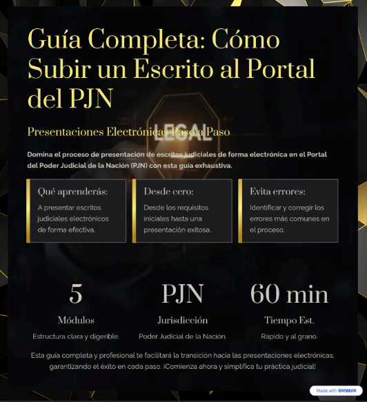 Cómo subir un escrito al portal judicial