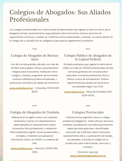 Colegios de abogados: aliados profesionales
