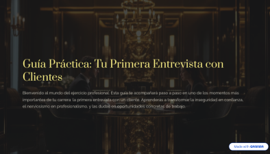 Módulo introductorio: la primera entrevista