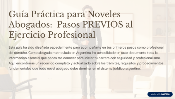 Pasos previos al ejercicio profesional